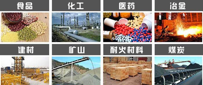 直徑1000型振動篩使用的行業(yè):食品，化工，醫(yī)藥，冶金，建材，礦山，耐火材料，煤炭等行業(yè)。