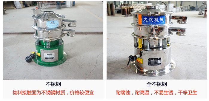 小型圓形篩做工采用：內外拋光的制作方法，能夠保證產品的干凈。