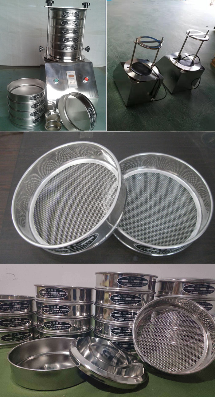 200mm型試驗(yàn)篩篩框，篩機(jī)細(xì)節(jié)展示圖